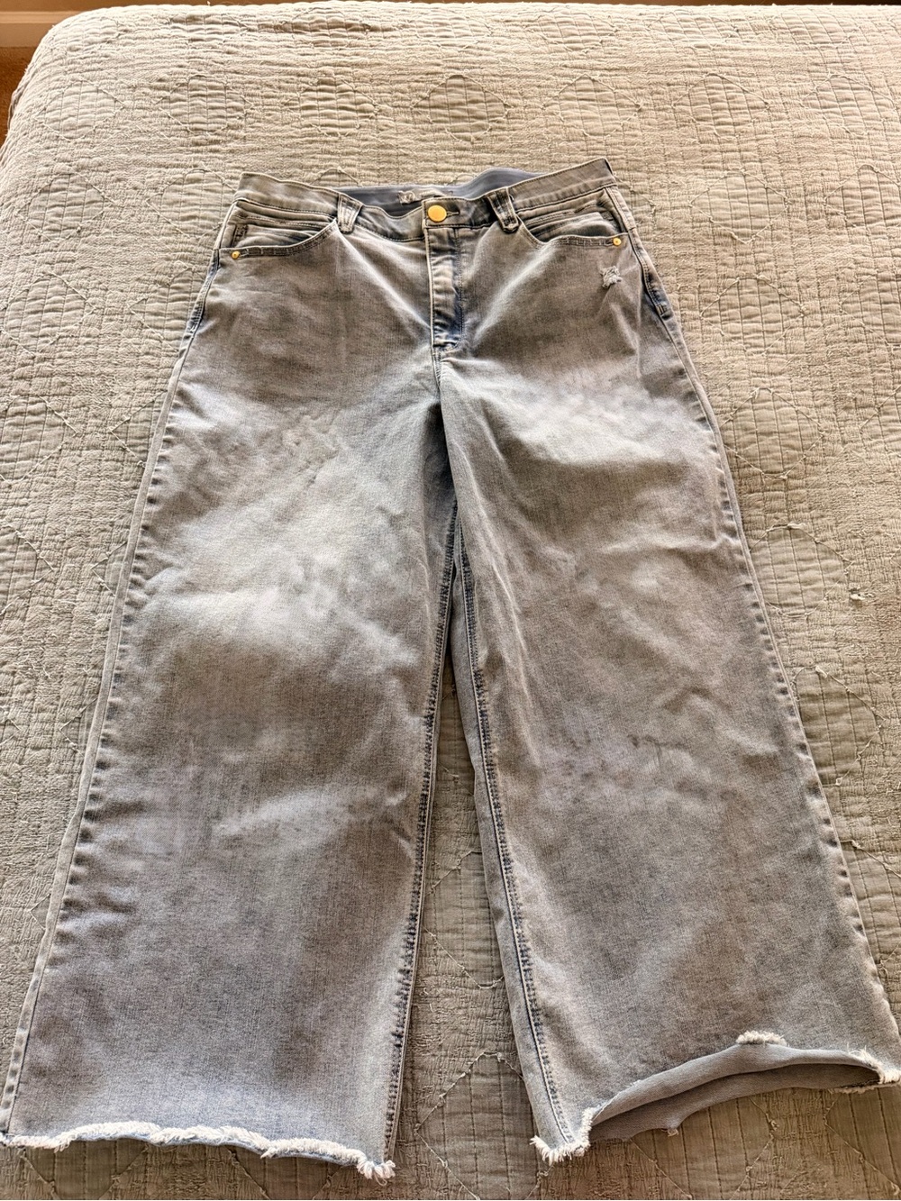 Wit & Wisdom Wide Leg Women's Jeans in Faded Gray
